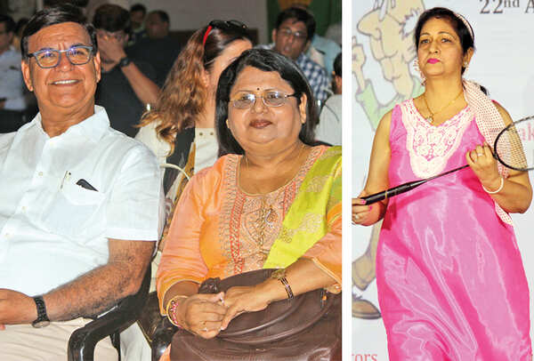 (L) O P Badlani and Pooja Badlani (R) Anju Piplani (BCCL/ Arvind Kumar)