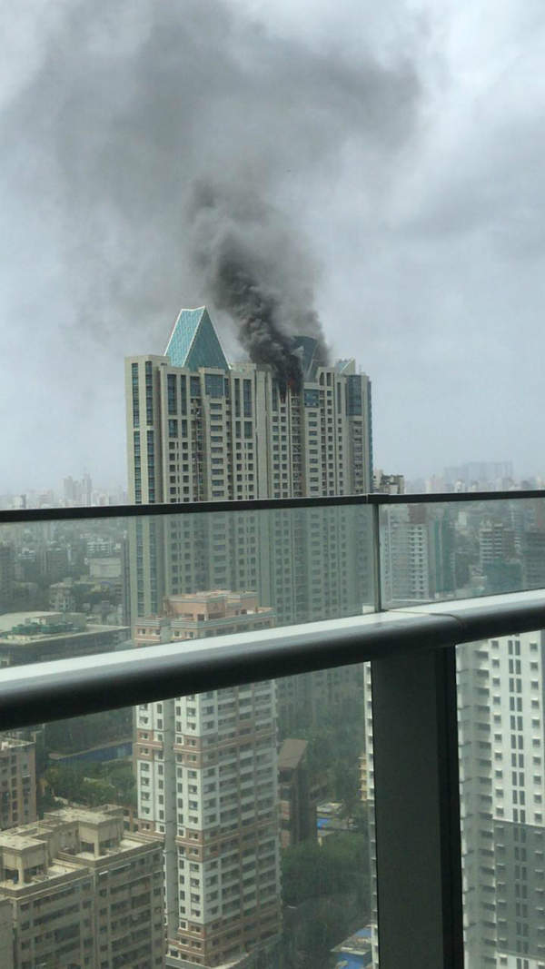 Mumbai Fire breaks out at Beaumonde Towers in Worli Deepika