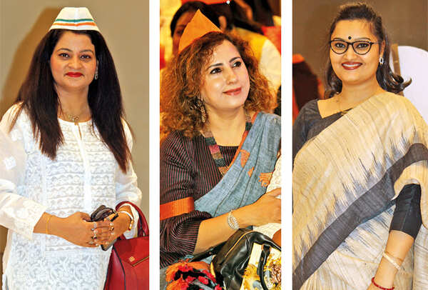 (L) Manju Singh (C) Pooja Madhok (R) Rupal (BCCL/ Arvind Kumar)