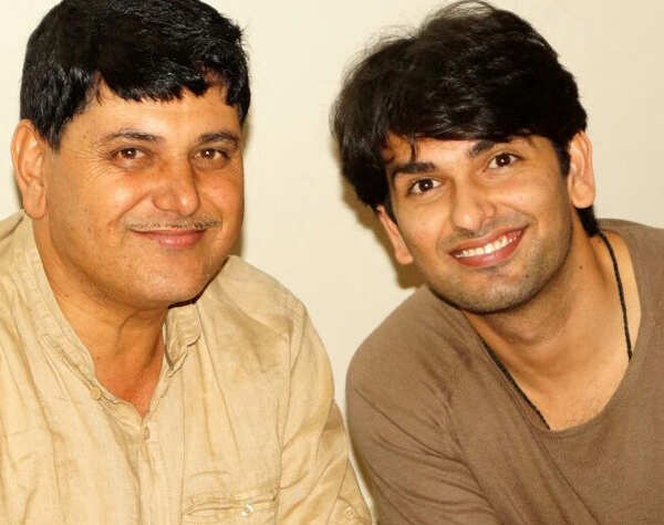 Rahul Sharma with his dad