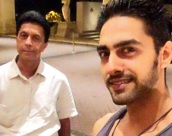 Rohit Purohit with his dad