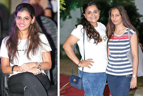 (L) Mahima Gurnani (R) Nandini and Shilpa (BCCL/ Aditya Yadav)
