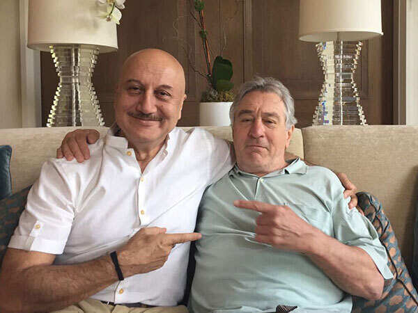 Anupam Kher with Robert De Niro