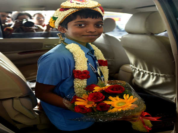 Good for Chess': R Praggnanandhaa receives grand welcome at Chennai airport, Watch