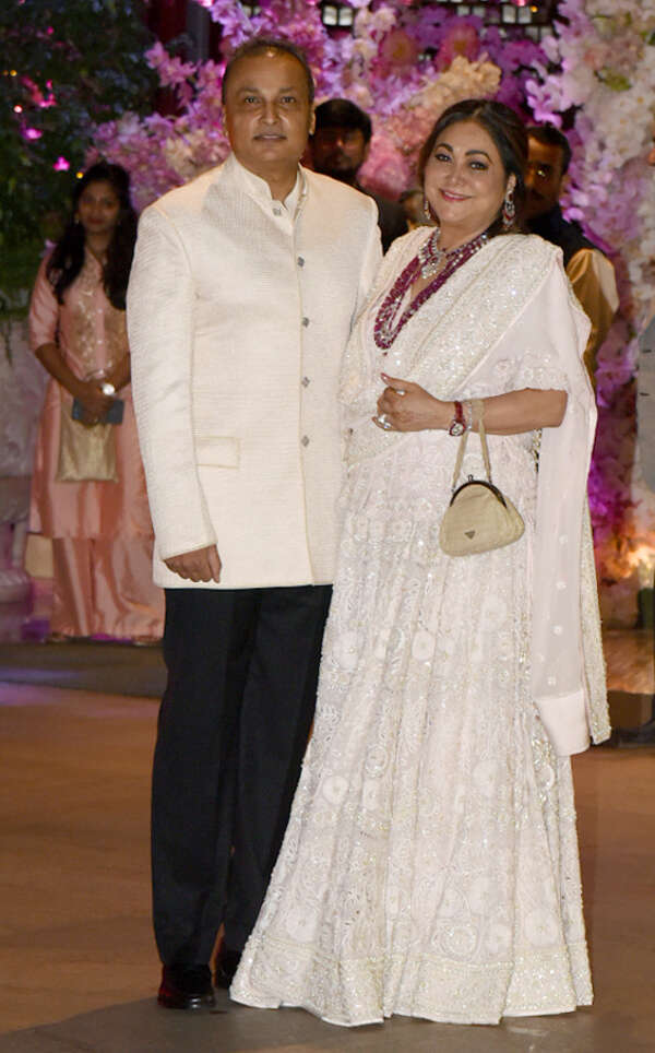 Anil-Tina at Akash Ambani-Shloka Mehta engagement bash