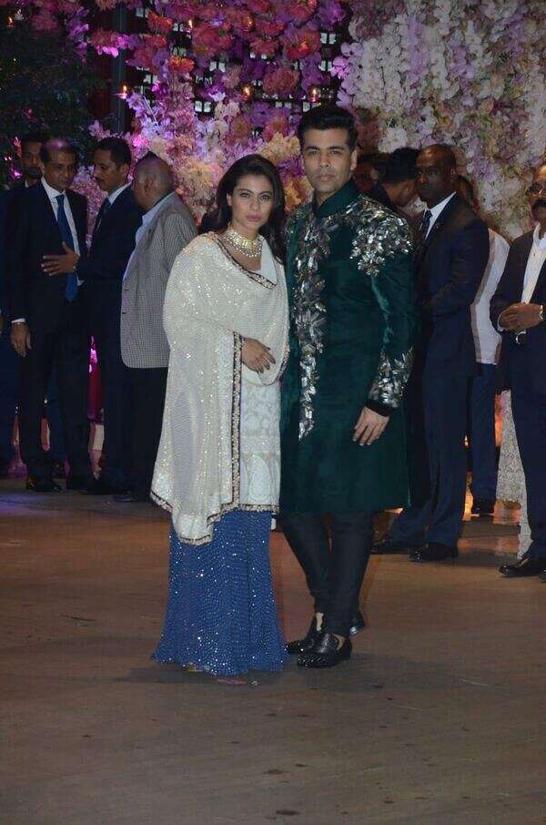 Kajol-KJo at Akash Ambani engagement