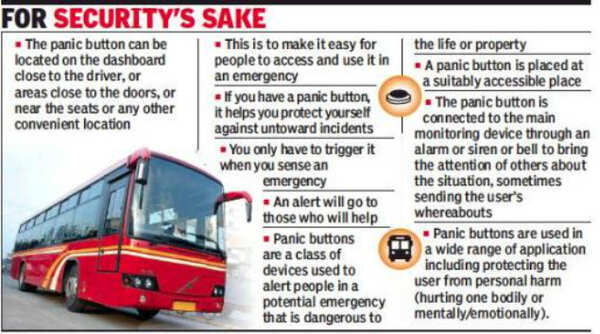 PMPML Buses: Pune: New PMPML buses to have panic, stoppage buttons ...
