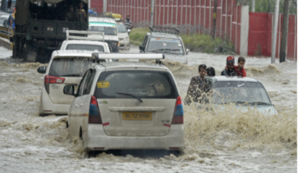 waterlogged street