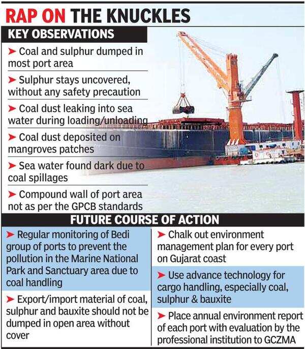 Unsafe cargo handling at ports polluting marine life