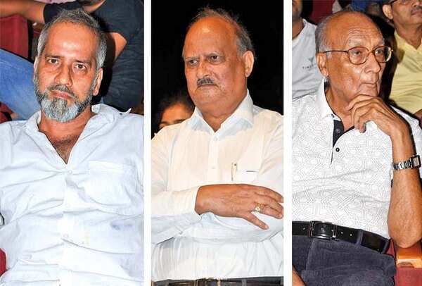 (L) Naval Shukla (C) Rizwan Ahmad (R) Vilayat Jafri (BCCL/ Farhan Ahmad Siddiqui)