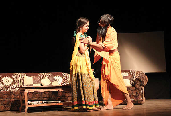 Tripti and Faisal in a scene from the play (BCCL/ Aditya Yadav)