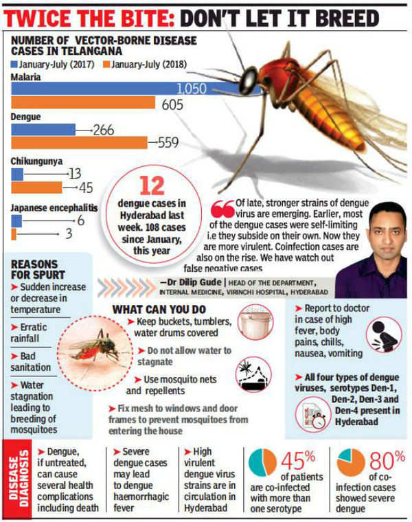 Dengue Worry Stings Harder, Cases Double Compared To ’17 | Hyderabad ...