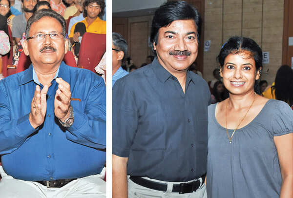 Ramesh Chandra Gupta (R) Tarun and Archana (BCCL/ Farhan Ahmad Siddiqui)