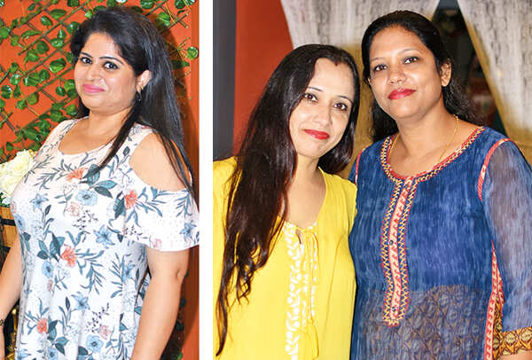 Akanksha with Ila Jain (L) and Preeti Singh  (BCCL/ Farhan Ahmed Khan)