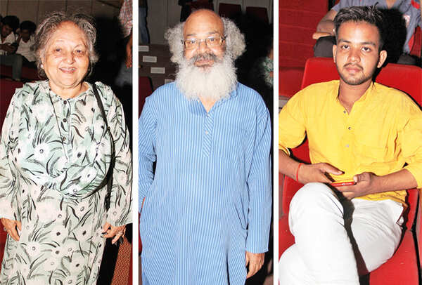 (L) Saida Ahmad (C) Surya Mohan (R) Abhishek Singh (BCCL/ Aditya Yadav)