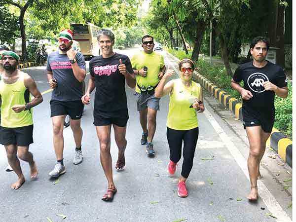 Milind Soman s 72 km run on India s 72nd I Day Mumbai News Times of India