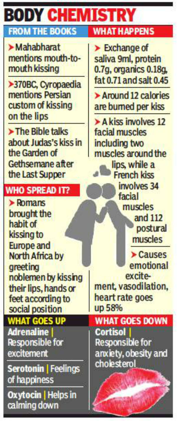 Doctor Shows Smooching Slows Down Aging: Kiss and tell: Korean doctor shows  smooching slows down aging | Chennai News - Times of India