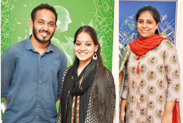 Saim Nusrat with Tanya Rastogi and Injella Gujral  (BCCL/ Vishnu Jaiswal)