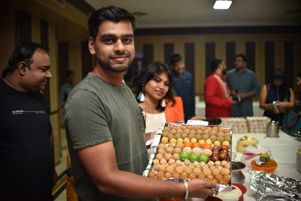 Ayush Bhadkas with his sweets