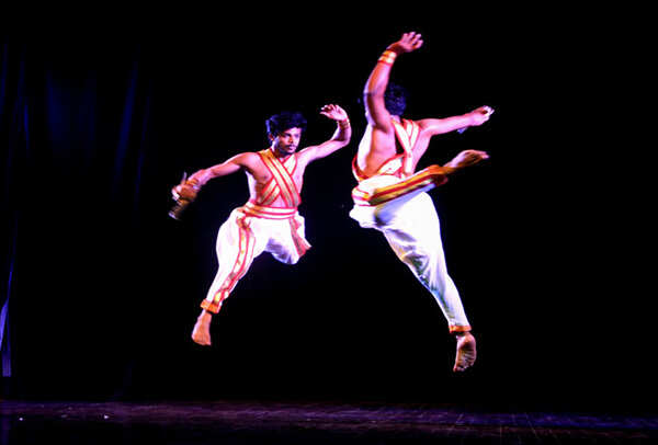 Glimpses of the performance of ‘Kalarippayattu’ held at JKK (Shalini Maheshwari/BCCL)