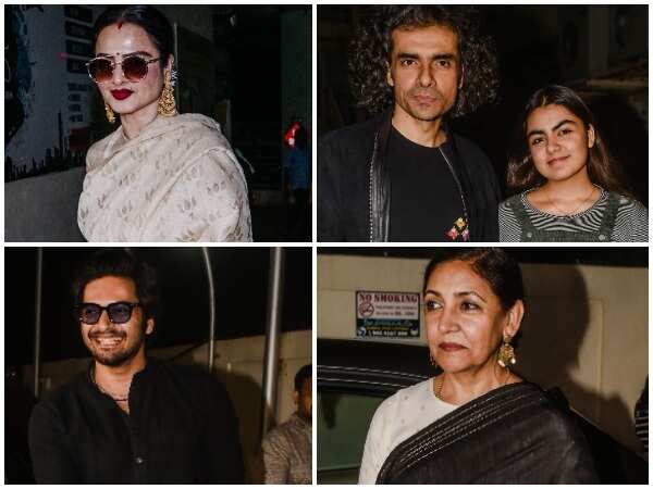 Clockwise: Rekha, Imtiaz Ali with daughter, Deepti Naval and Ali Fazal