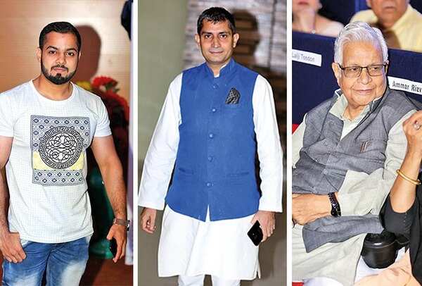 (L) Saif (C) Meraj Haider (R) Dr Ammar Rizvi (BCCL/ Aditya Yadav)