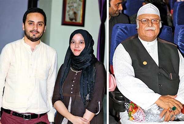 (L) Taha Mahmood and Uzma Ishrat (R) Nawab Jafar Mir Abdullah (BCCL/ Aditya Yadav)