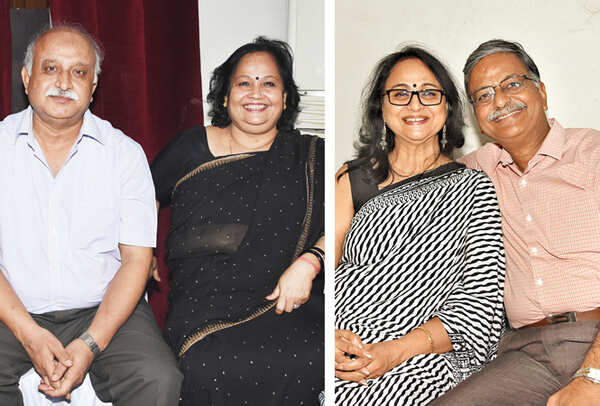 (L) RP Singh and Vineeta (R) Sangeeta and Amulya (BCCL/ Farhan Ahmad Siddiqui)