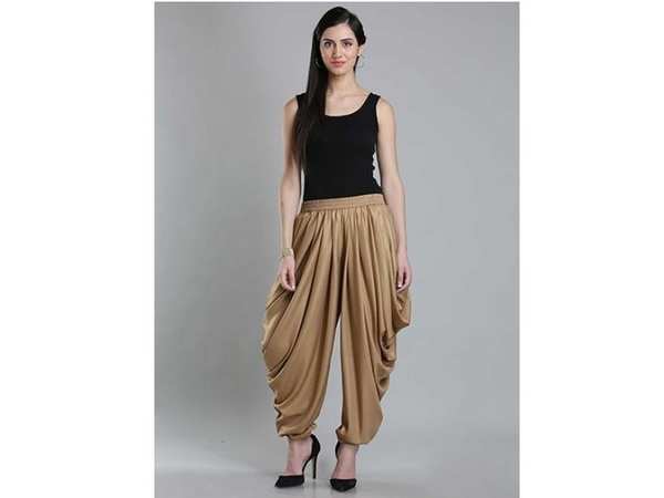 Go Colors Women Solid Cotton Dhoti Pants - Black: Buy Go Colors Women Solid  Cotton Dhoti Pants - Black Online at Best Price in India | Nykaa