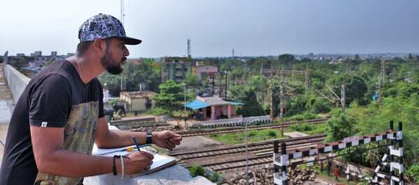 Avinash Patnaik sketching