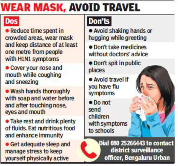 Swine flu: Bangalore sees 46 H1N1 cases within a week | Bengaluru News ...