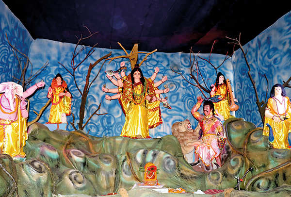 Goddess Durga Drawing Easy - Durga Puja Drawing Competition