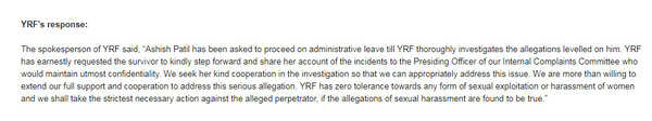 YRF response