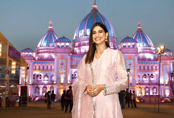 Aahana Kumra at the Jankipuram Durga puja pandal in Lucknow (BCCL/ Vishnu Jaiswal)