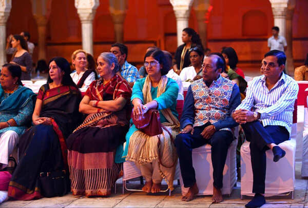 Guests at the event witnessing the musical evening