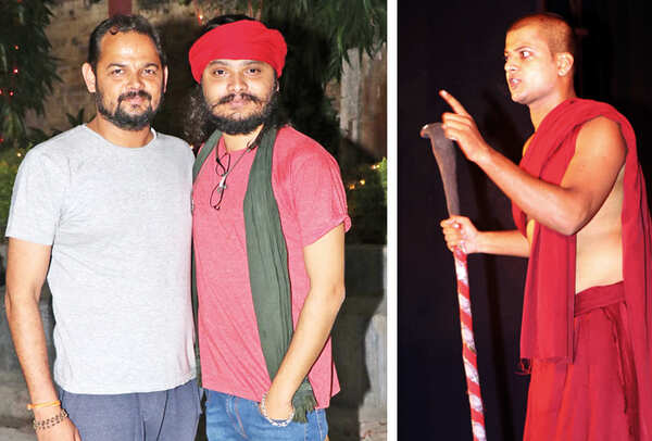 (L) Arpit Shidhore and Ujjwal Pandey (R) Punit Singh on stage (BCCL/ Unmesh Pandey)
