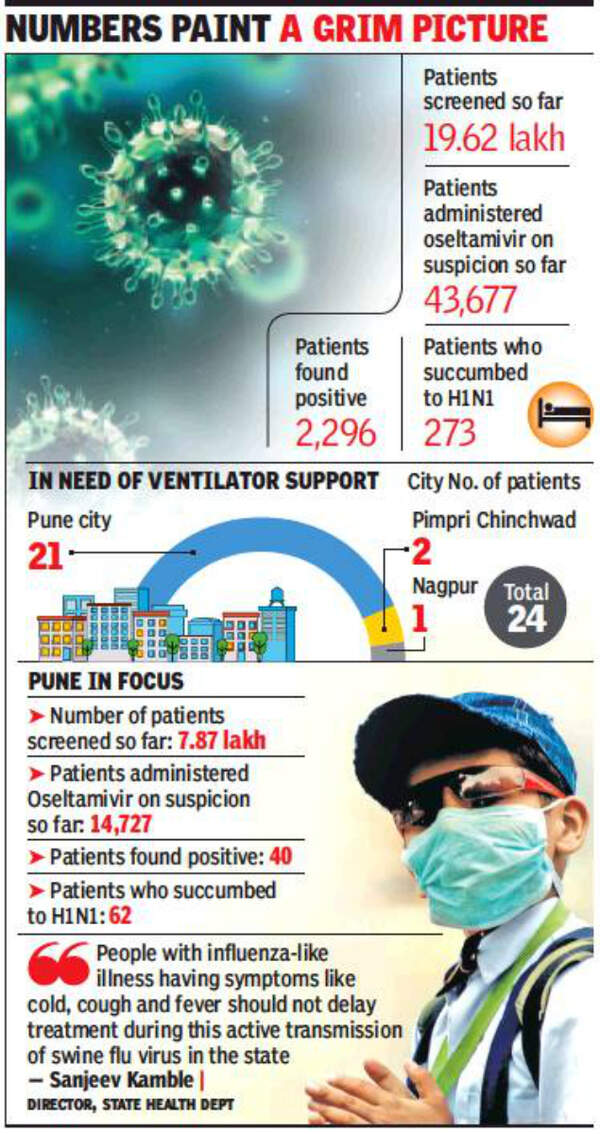 Swine Flu: Swine flu claims 107 lives across the Maharashtra in October ...