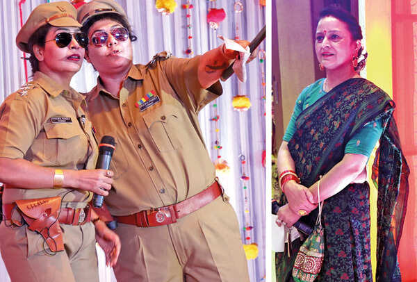(L) Pooja Jaiswal and Manisha Kishnani (R) Neeru Vashishtha (BCCL/ Unmesh Pandey)