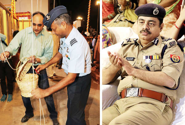 (L) Wdr Cdr Yogendra Kumar Gupta (R) ADG PV Ramasastry (BCCL/ Unmesh Pandey)