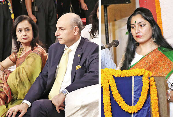 (L) Deepa and Vijay Pratap Shrikent (R) Ankita Khattry (BCCL/ Unmesh Pandey)