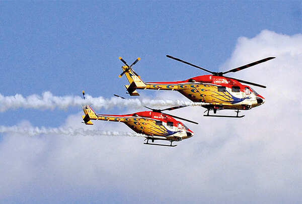 Sarang helicopter display team (BCCL/ Pankaj Singh)