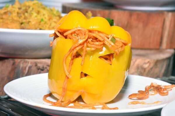 Halloween Ghost Vegetable noodles