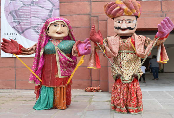 Human puppets at the Music Stage were also a major attraction
