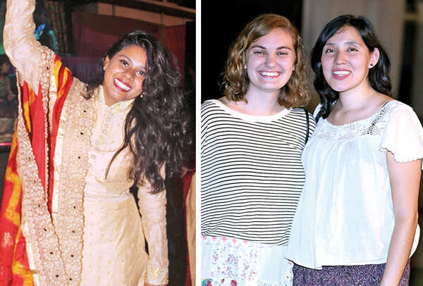 (L) Malvika (R) Natalie and Aljeandra (BCCL/ Aditya Yadav)