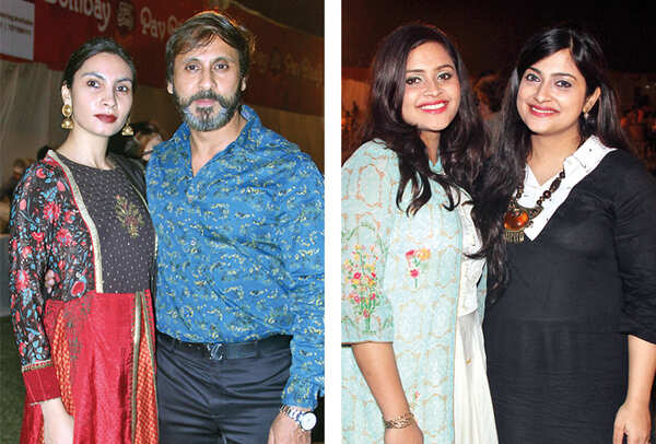 (L) Preeti and GP Singh (R) Saher Masood and Sadia Khan (BCCL/ Aditya Yadav)