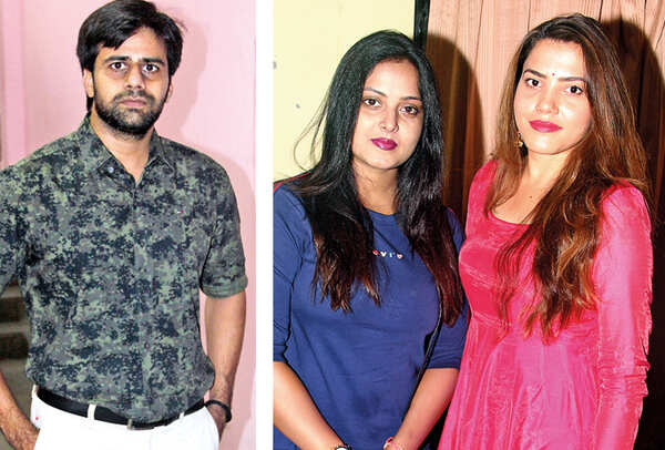 (L) Raj Vardhan Pandey (R) Anjana Singh and Sunita Pandey (BCCL/ Aditya Yadav)