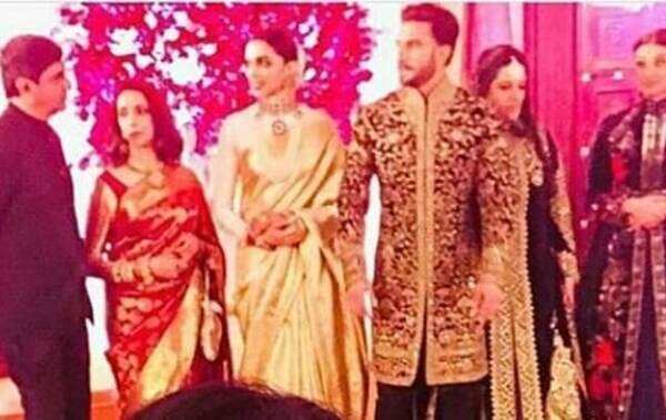 Ranveer Singh and Deepika Padukone photos from wedding reception