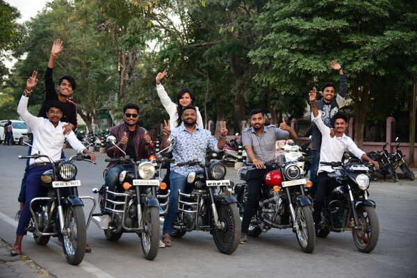 Youngsters after voting