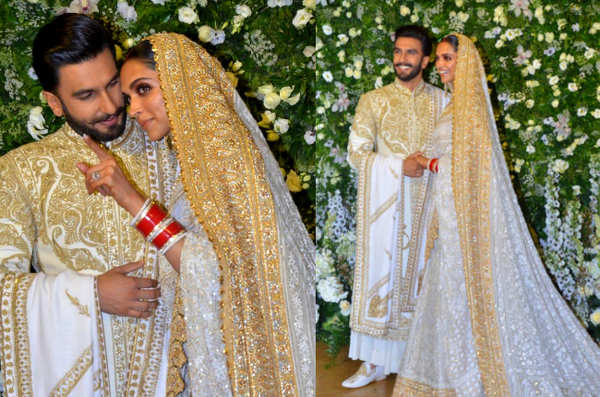 Here's A Throwback To Deepika Padukone's Inspirational Bridal Looks |  Reception sarees, Bridal looks, Indian wedding dress