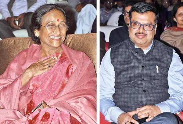 (L) Rita Bahuguna Joshi (R) Anil Garg (BCCL/ Vishnu Jaiswal)
